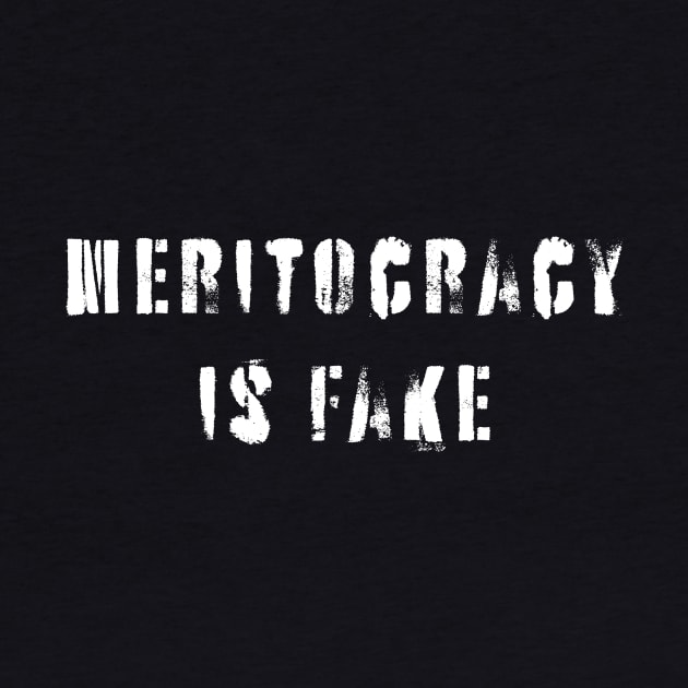 Meritocracy Is Fake by n23tees